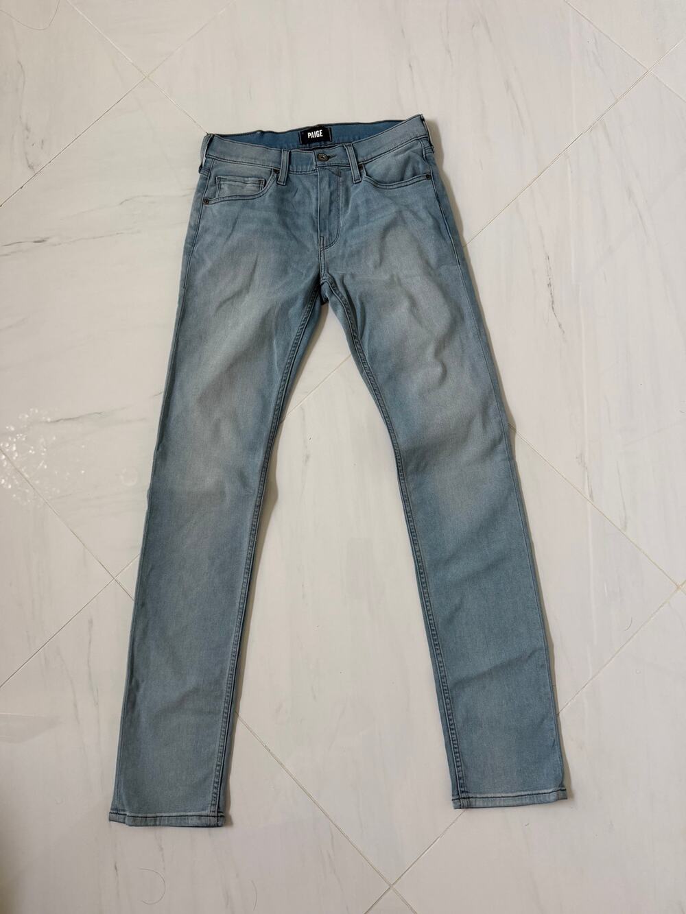 PAIGE Federal Light Wash Transcend Slim Straight Jeans Men's 28 NWT
